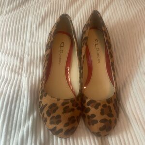 CL by Laundry Brown Leopard Flats